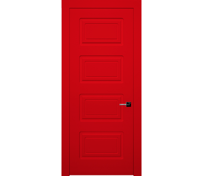 Дверь межкомнатная глухая Милан ДГ4 красная