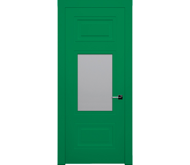 Дверь межкомнатная со стеклом Гранада лайт ДО5 зеленая