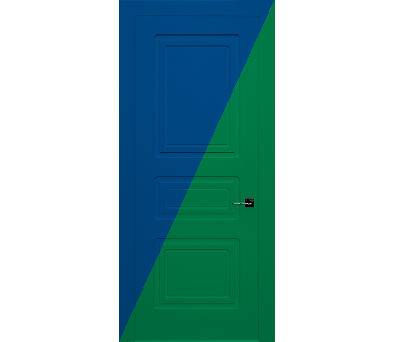 Дверь межкомнатная глухая Милан ДГ3 двухцветная