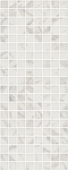 Алькала Декор белый мозаичный MM7203 20х50