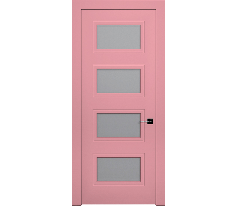 Дверь межкомнатная со стеклом Гранада ДО4 магнолия