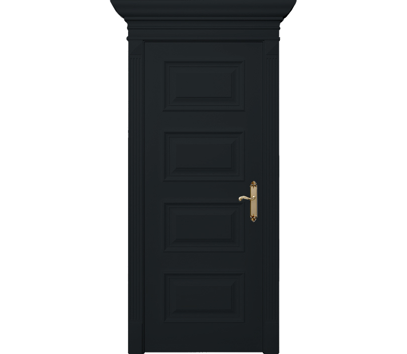Дверь межкомнатная глухая Палермо ДГ4 черная