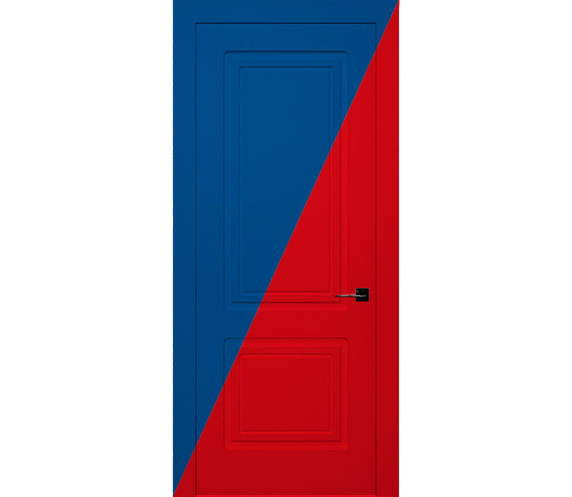 Дверь межкомнатная глухая Милан ДГ2 синяя