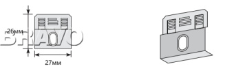 Клипса с крепежом 27*26 мм Prime (для плинтуса)