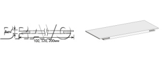 Добор "Т" 2070*100*8 Wenge Crosscut