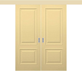 Двухстворчатая дверь раздвижная Палермо ДГ2 глухая ванильная