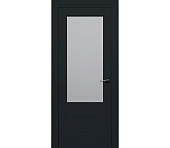 Дверь межкомнатная со стеклом Римини ДО2-2 черная
