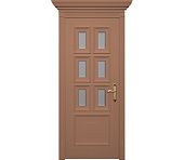 Дверь межкомнатная со стеклом Неаполь ДО1 капучино