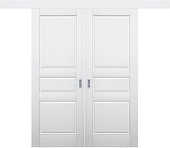 Двухстворчатая дверь раздвижная Лондон ДГ3 глухая с патиной