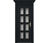 Дверь межкомнатная со стеклом Монца ДО1 черная