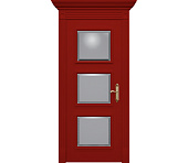Дверь межкомнатная со стеклом Монца ДО6 вишня