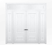 Дверь межкомнатная глухая в эмали Гранада ДГ2-2 с фрамугой вокруг двери