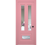 Дверь межкомнатная с зеркалом Милан ДГ10 магнолия